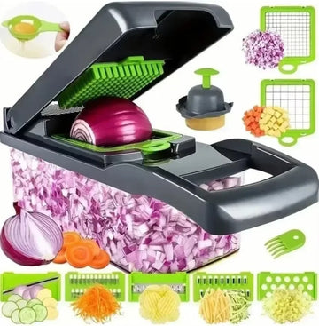 16 Piece Multi-function chopper slicing, suitable for the kitchen